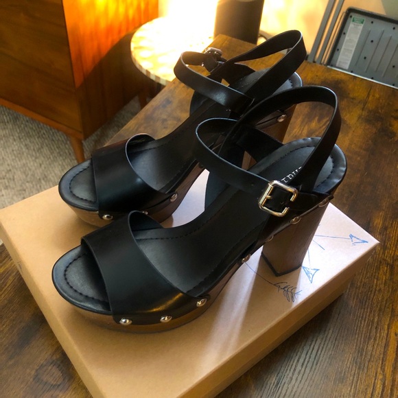 Indigo Studded Wedge Heel - Picture 2 of 5